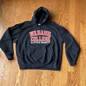 Wabash College hooded sweatshirt Xl